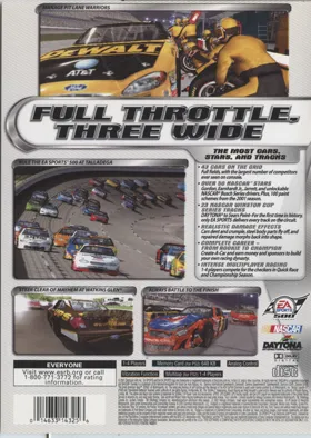 NASCAR Thunder 2002 box cover back